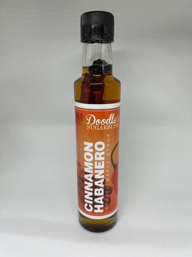 Cinnamon Habanero Infused Maple Syrup Doodle's Sugarbush, LLC 100 Pure Michigan Maple Syrup