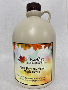 Grade A Maple Syrup - Plastic Containers maple syrup Doodle's Sugarbush, LLC 1/2 Gallon(64oz)/Grade A 