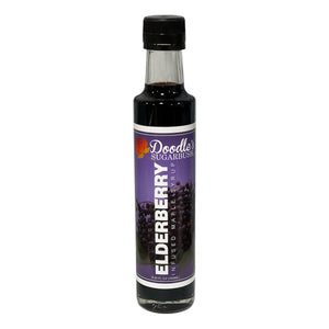 Elderberry Infused Maple Syrup