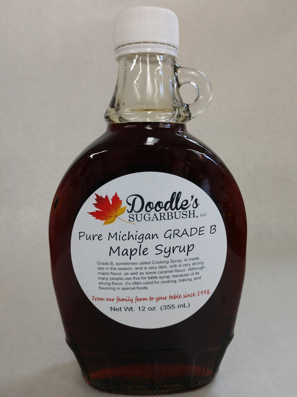 Grade B - Glass Container maple syrup Doodle's Sugarbush, LLC 