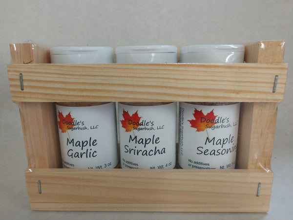 Savory Maple Seasoning Trio Gift Set maple sugar Doodle's Sugarbush, LLC 